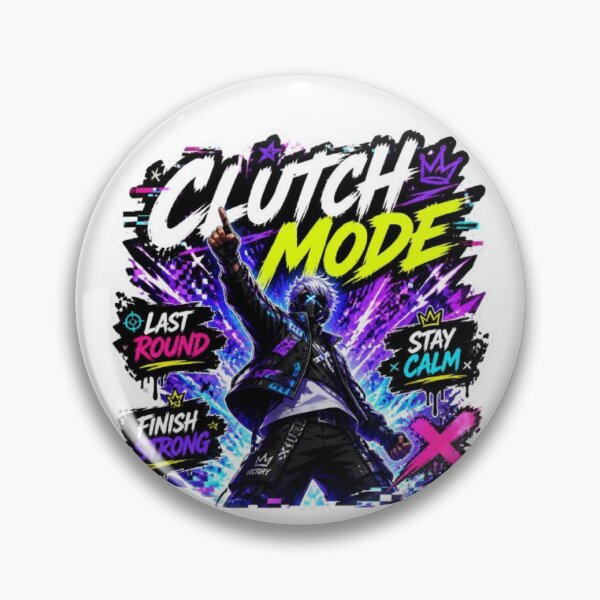 Item preview, CLUTCH MODE Gaming Sticker | Competitive Gamer Streetwear Design designed and sold by Stylestickers55.