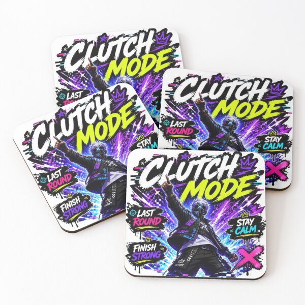 Item preview, CLUTCH MODE Gaming Sticker | Competitive Gamer Streetwear Design designed and sold by Stylestickers55.