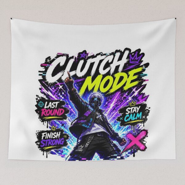 Item preview, CLUTCH MODE Gaming Sticker | Competitive Gamer Streetwear Design designed and sold by Stylestickers55.