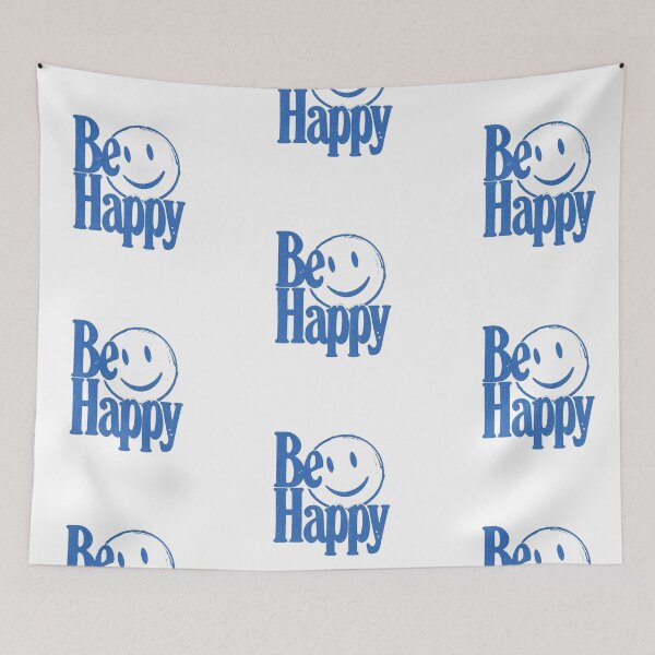 Item preview, Be Happy Typography Design designed and sold by WISDOMCHARLES.