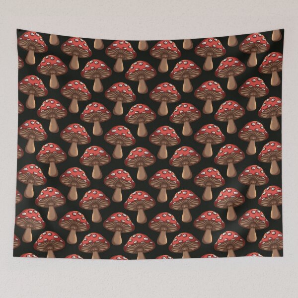 Item preview, Midnight mushroom - Amanita Muscaria - dark fairytale designed and sold by OhNoNotAgain42.