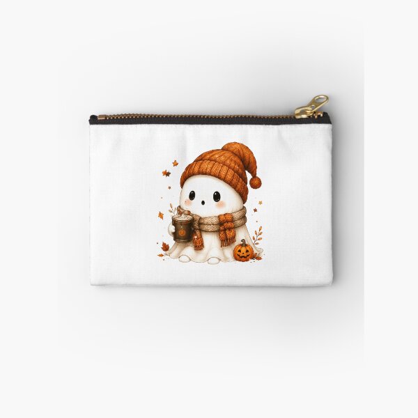 Item preview, Cute Ghost with Pumpkin Drink designed and sold by abieran.