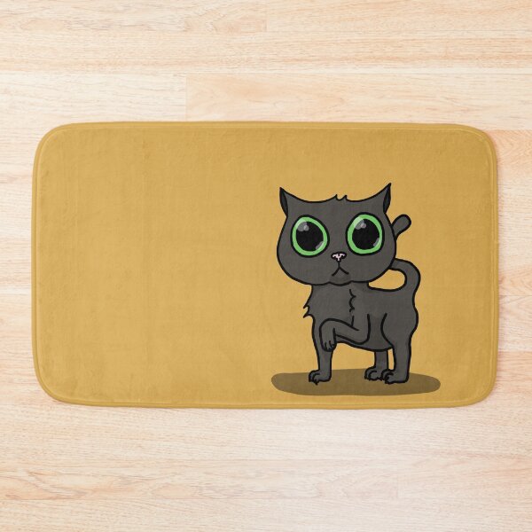 Item preview, Cute Black Cat with Green Eyes designed and sold by Clipboard Creations.
