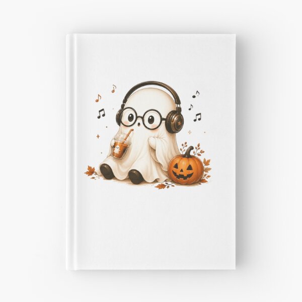 Item preview, Cute Ghost with Headphones designed and sold by abieran.