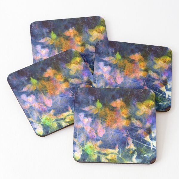 Item preview, Cyanotype of a Clematis created with Brusho Watercolour Crystals designed and sold by LymphomaLass.