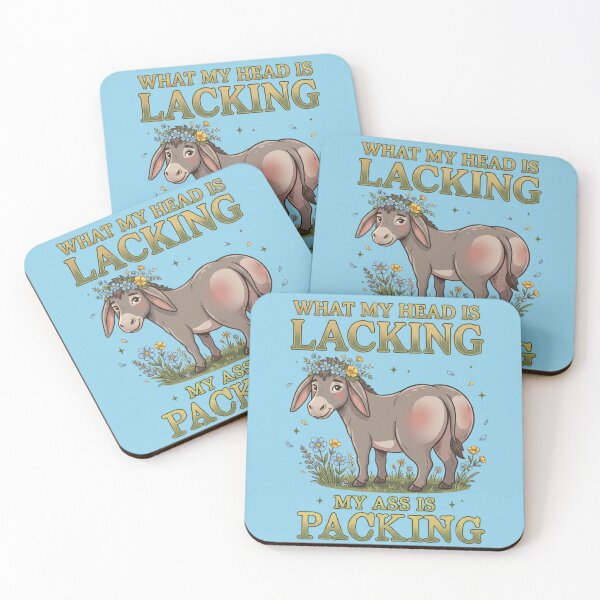Item preview, What My Head Is Lacking My Ass Is Packing Donkey Meme designed and sold by digitalbob60.