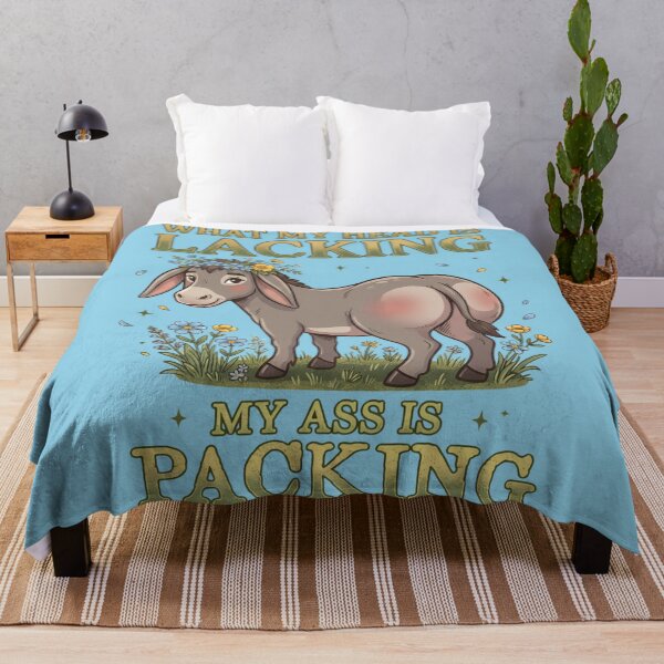 Item preview, What My Head Is Lacking My Ass Is Packing Donkey Meme designed and sold by digitalbob60.