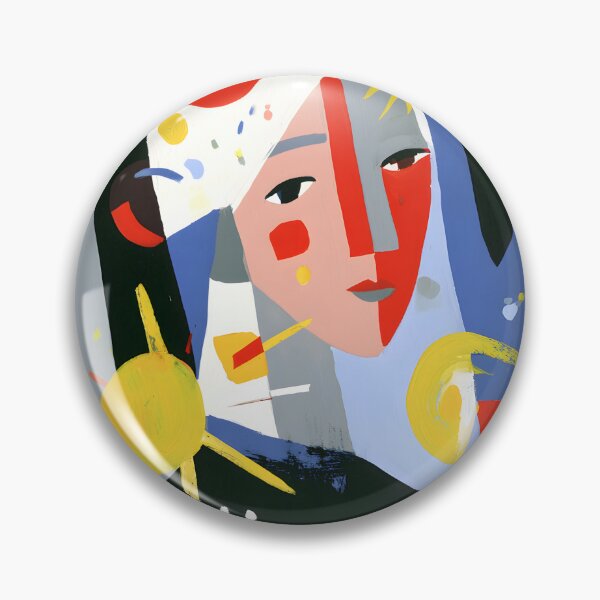 Item preview, Virgo Analytical Spirit Abstract Geometric Face Composition Bold Energetic Astrology Inspired Art designed and sold by OlfactoART Studio.