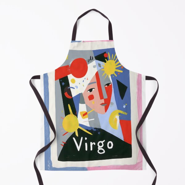 Item preview, Virgo Analytical Spirit Abstract Geometric Face Composition Bold Energetic Astrology Inspired Art designed and sold by OlfactoART Studio.