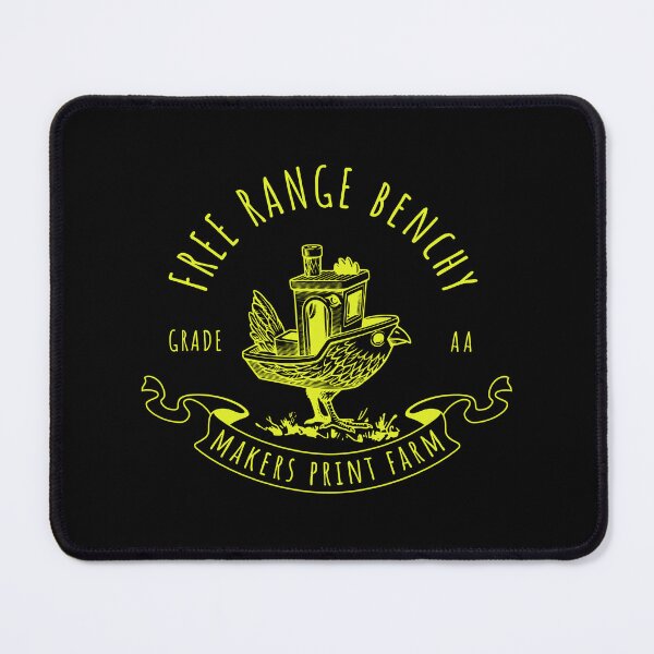 Item preview, Free Range Benchy Vintage Farm Badge  designed and sold by RoughPrint.