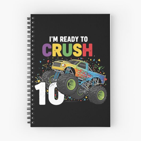 Item preview, I'm Ready To Crush 10 Tenth Birthday Monster Truck Boy designed and sold by PopStars1993.