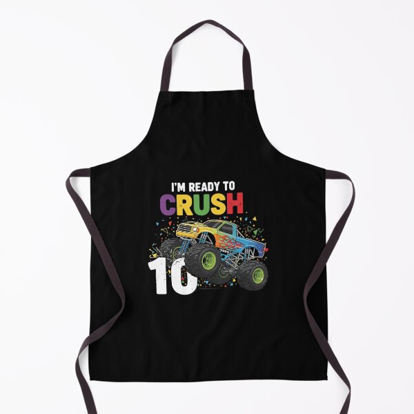 Item preview, I'm Ready To Crush 10 Tenth Birthday Monster Truck Boy designed and sold by PopStars1993.