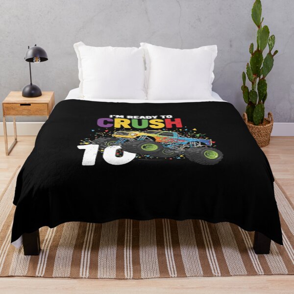 Item preview, I'm Ready To Crush 10 Tenth Birthday Monster Truck Boy designed and sold by PopStars1993.