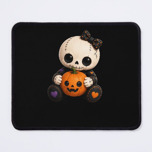 Item preview, Adorable Skeleton with Pumpkin designed and sold by abieran.
