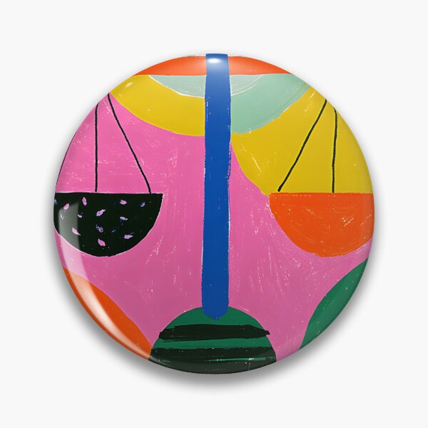 Item preview, Libra Balance of Harmony Abstract Scales Geometric Zodiac Composition Modern Astrology Inspired Art designed and sold by OlfactoART Studio.