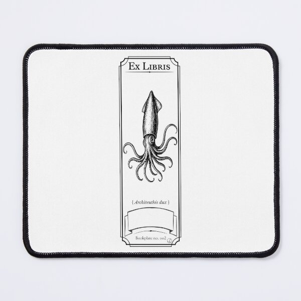 Item preview, Bookplate / Bookmark - Giant Squid (version 1) designed and sold by dJosh's Other Stuff.