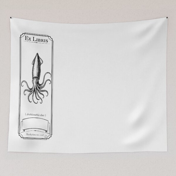 Item preview, Bookplate / Bookmark - Giant Squid (version 1) designed and sold by dJosh's Other Stuff.
