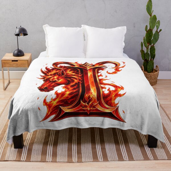 Item preview, Aries Emberstallion Flameglyph Letter I designed and sold by BlissBlvdShop.