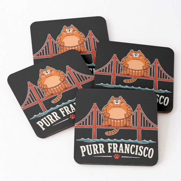 Item preview, Purr Francisco's Cat Golden Gates Bridge Cat Reading Book designed and sold by MZShop95.
