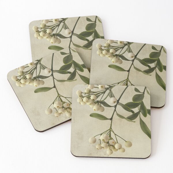 Item preview, Merry Christmas – Mistletoe Botanical Vintage Art designed and sold by MarkedArtPrints.