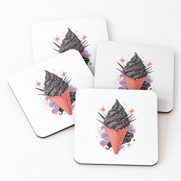 Item preview, Black Sesame Dessert Art and Cute Asian Food Illustration designed and sold by AMICO77.
