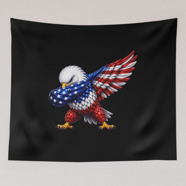 Item preview, Eagle Dabbing with Flag Wings designed and sold by abieran.