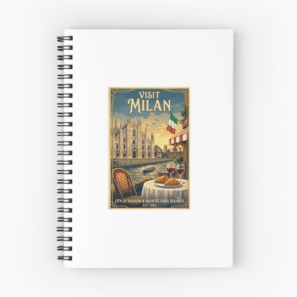 Item preview, Milan retro travel poster  designed and sold by Enzomartinelli1.