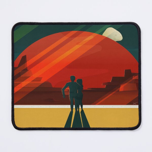 Item preview, Phobos & Deimos – Planetary Orbit Abstract Art designed and sold by MarkedArtPrints.