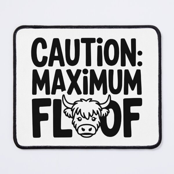 Item preview, Caution Maximum Floof designed and sold by theartfulaspie.