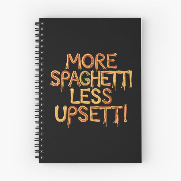 Item preview, More Spaghetti Less Upsetti - Funny Pasta Typography designed and sold by zuczekgti.