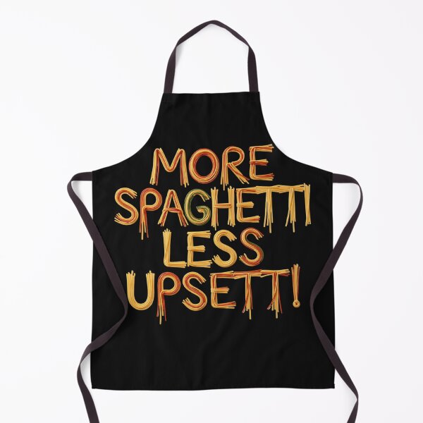 Item preview, More Spaghetti Less Upsetti - Funny Pasta Typography designed and sold by zuczekgti.