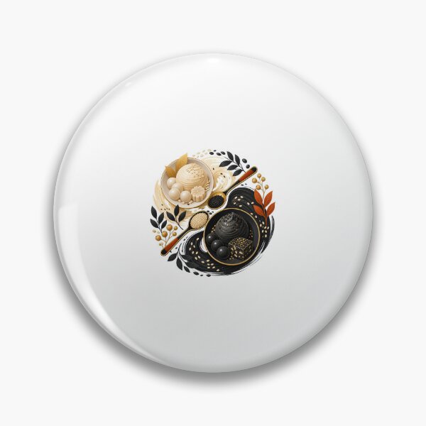 Item preview, Black Sesame Dessert Art and Cute Asian Food Illustration designed and sold by AMICO77.