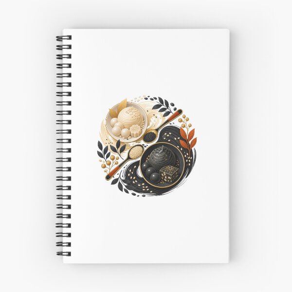 Item preview, Black Sesame Dessert Art and Cute Asian Food Illustration designed and sold by AMICO77.