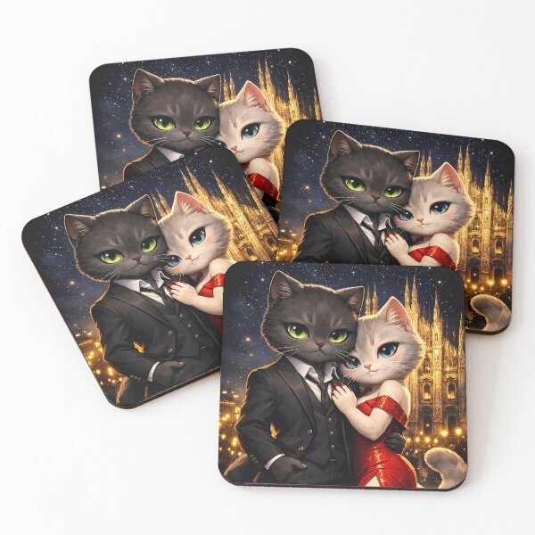 Item preview, The Milan Cats in Love designed and sold by Meow Story .