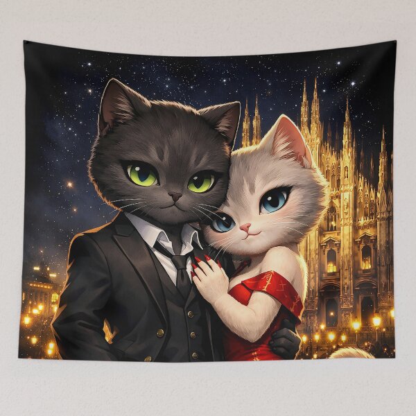Item preview, The Milan Cats in Love designed and sold by Meow Story .