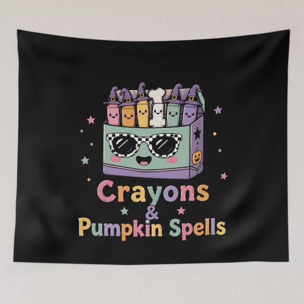 Item preview, Crayons and Pumpkin Spells designed and sold by abieran.