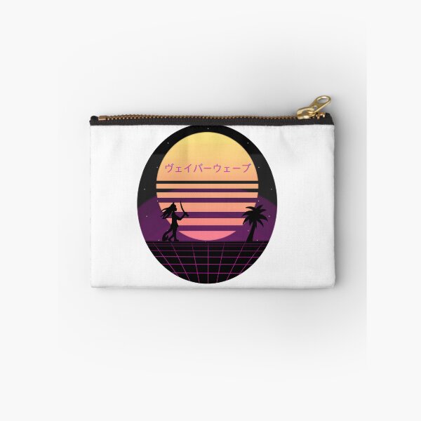 Item preview, Vaporwave Sun with Samurai Catgirl and Palm designed and sold by TimCreations.