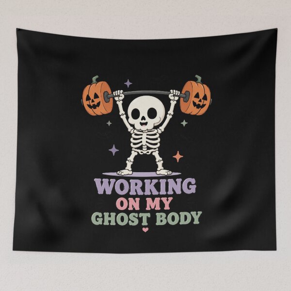 Item preview, Skeleton Lifting Pumpkins designed and sold by abieran.