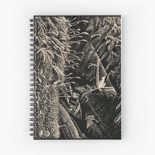 Item preview, Macro Forest Floor | Botanical Linocut designed and sold by Linoluca.