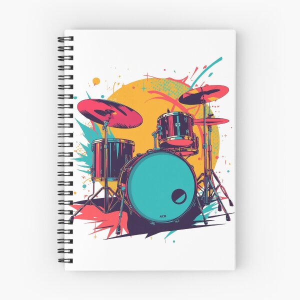 Item preview, Vibrant Retro Drum Kit Pop Art – Colorful Drummer Graphic designed and sold by Rhythm Thru Art .