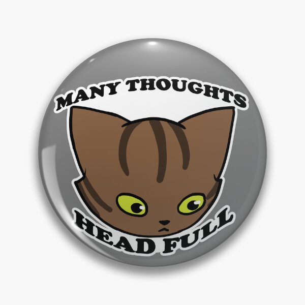 Item preview, Many Thoughts(Brown) designed and sold by DecorativeCats.