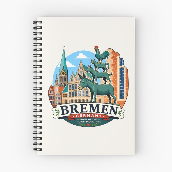 Item preview, Bremen, Germany - Bremen Town Musicians designed and sold by Myra365Art.