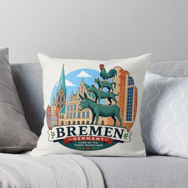 Item preview, Bremen, Germany - Bremen Town Musicians designed and sold by Myra365Art.