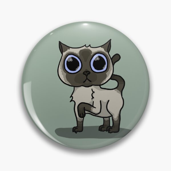 Item preview, Cute Colorpoint Cat with Blue Eyes designed and sold by Clipboard Creations.