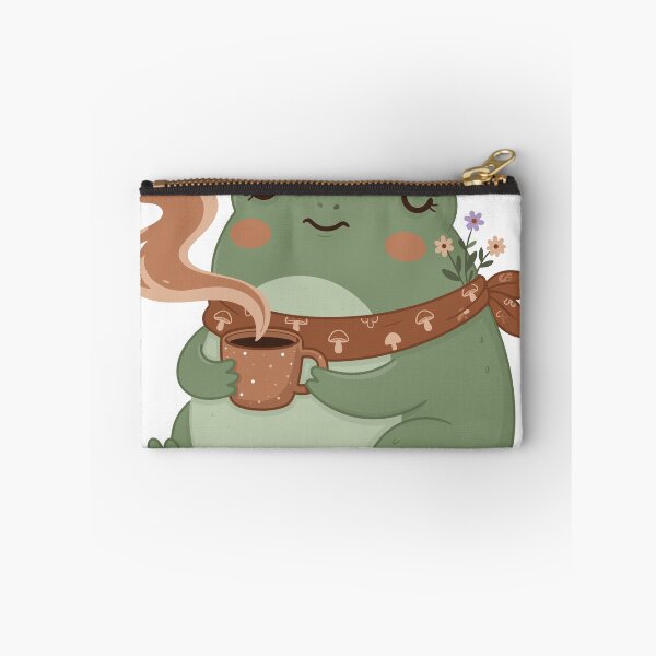 Item preview, Cute Coffee Frog Sticker | Cozy Goblincore Frog Lover Gift designed and sold by diegomenjivar92.