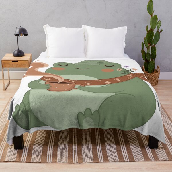Item preview, Cute Coffee Frog Sticker | Cozy Goblincore Frog Lover Gift designed and sold by diegomenjivar92.