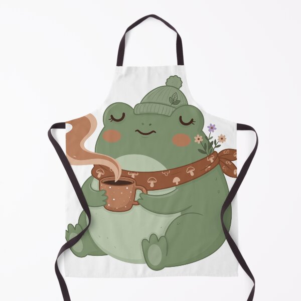Item preview, Cute Coffee Frog Sticker | Cozy Goblincore Frog Lover Gift designed and sold by diegomenjivar92.