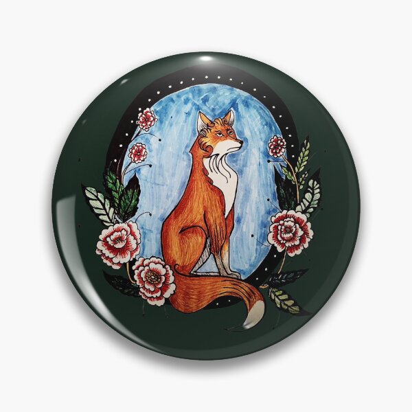 Item preview, Fox and Flowers designed and sold by ShellSpell.