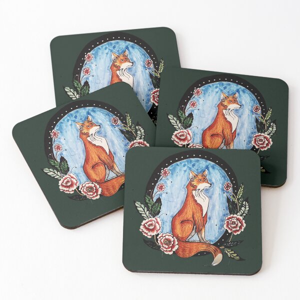 Item preview, Fox and Flowers designed and sold by ShellSpell.