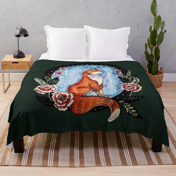 Item preview, Fox and Flowers designed and sold by ShellSpell.
